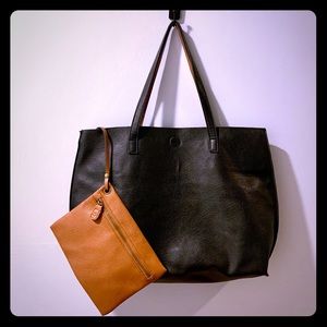 Leather Carryall Tote